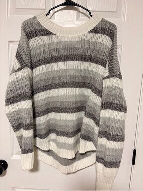 SO Striped Crewneck Sweater